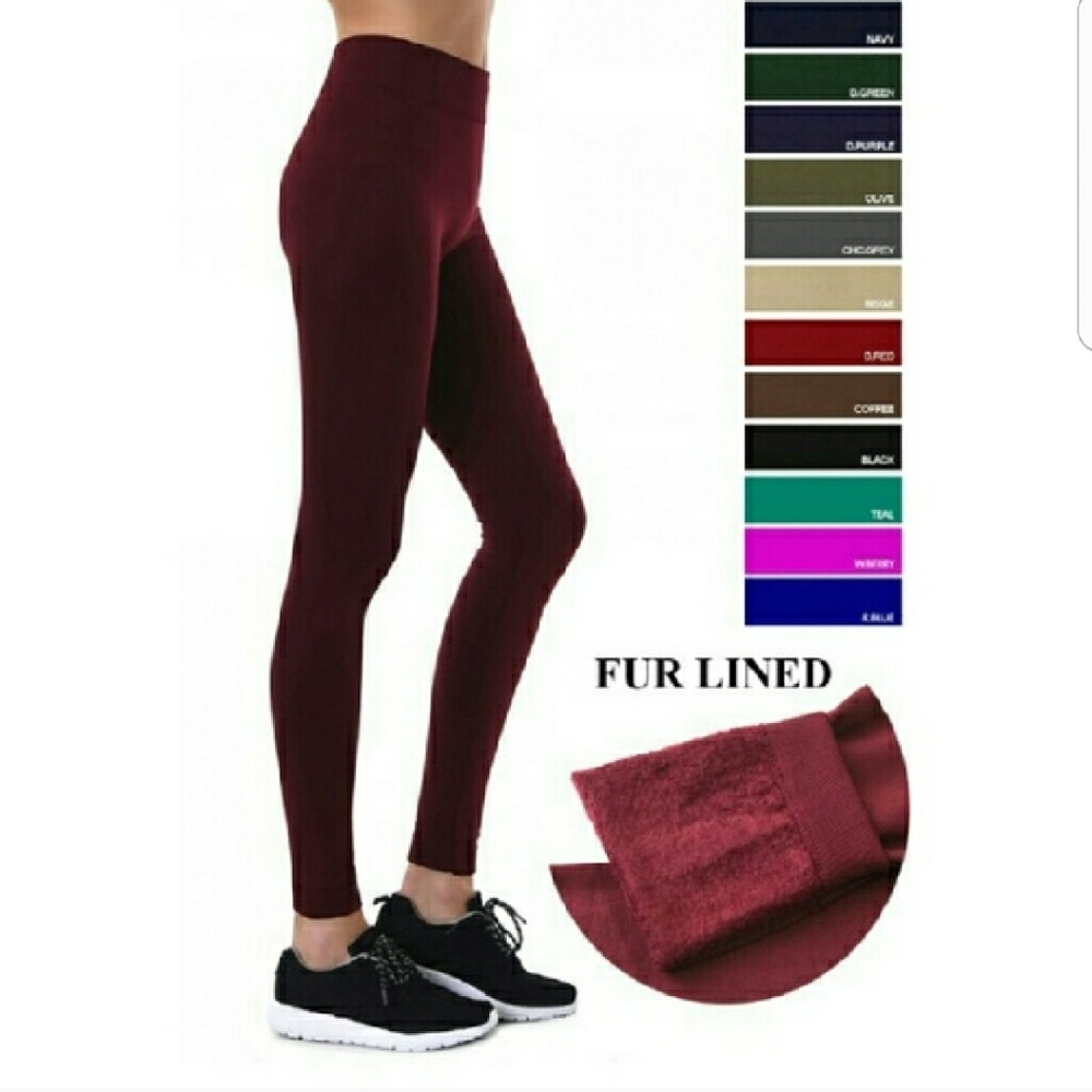 🛍NEW ARRIVAL! SUPER SOFT! FUR LINED LEGGINGS